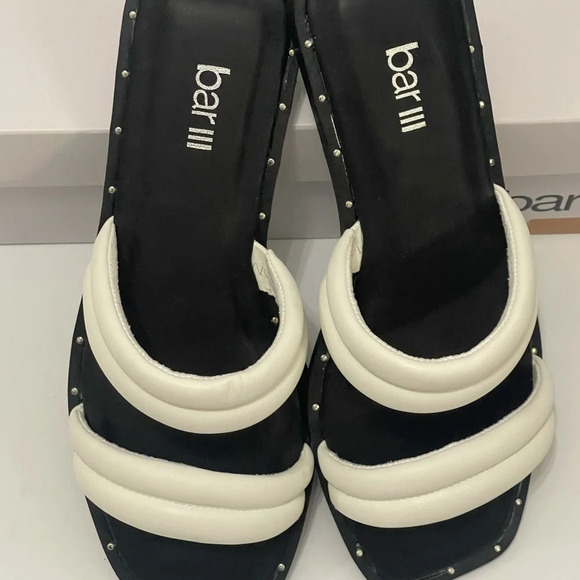 Bar III Womens Solid Slip-On Casual Pool Slides Sandals White size 7M - Picture 6 of 8